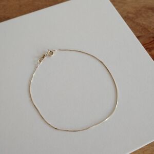 Catbird Little Slipper Solid Gold Bracelet 7"